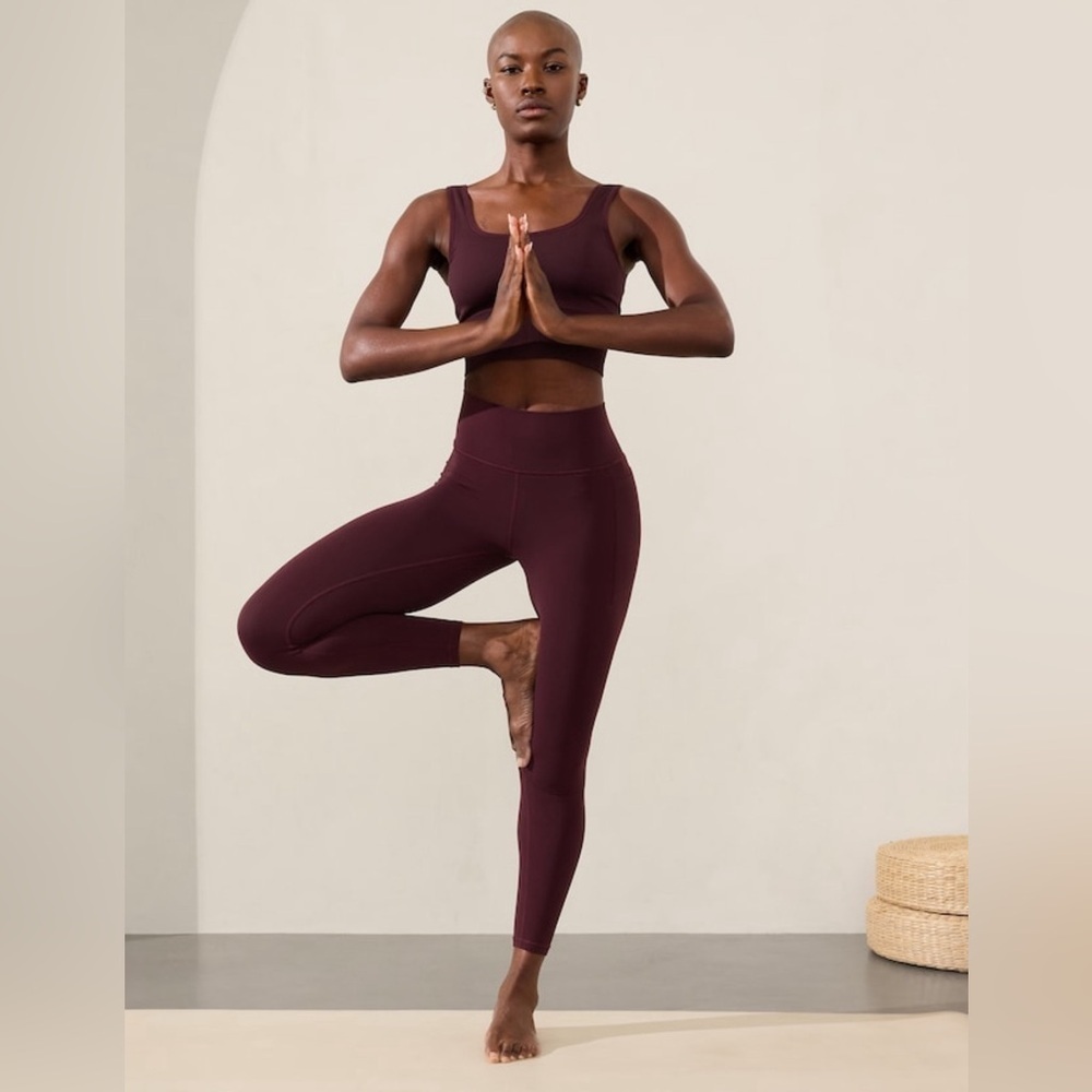 NWT Athleta Transcend Stash Spiced Cabernet Tight Size XL/T
